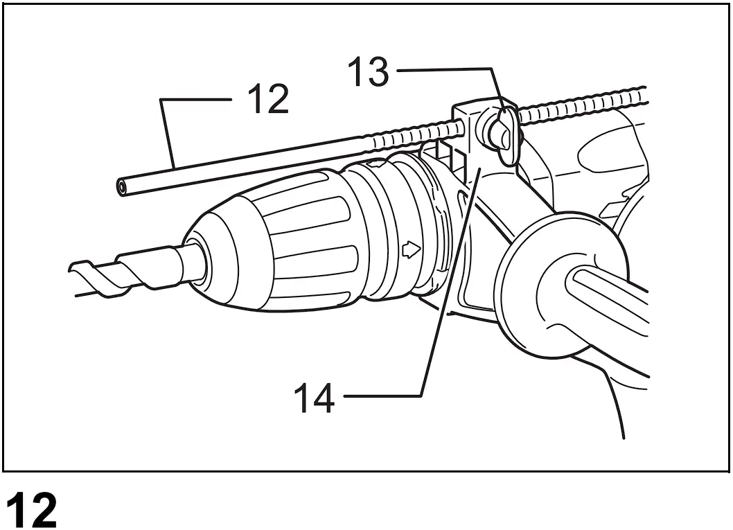HR4002 1-9/16" Rotary Hammer Assembly illustration