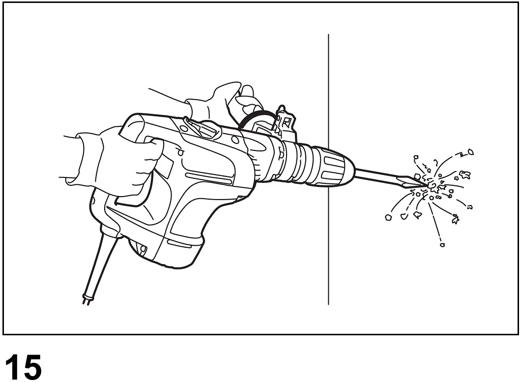 HR4002 1-9/16" Rotary Hammer Operation