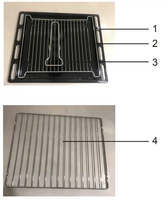VOGUE 310110 500mm Freestanding Oven with Hotplate Cooktop - Accessories