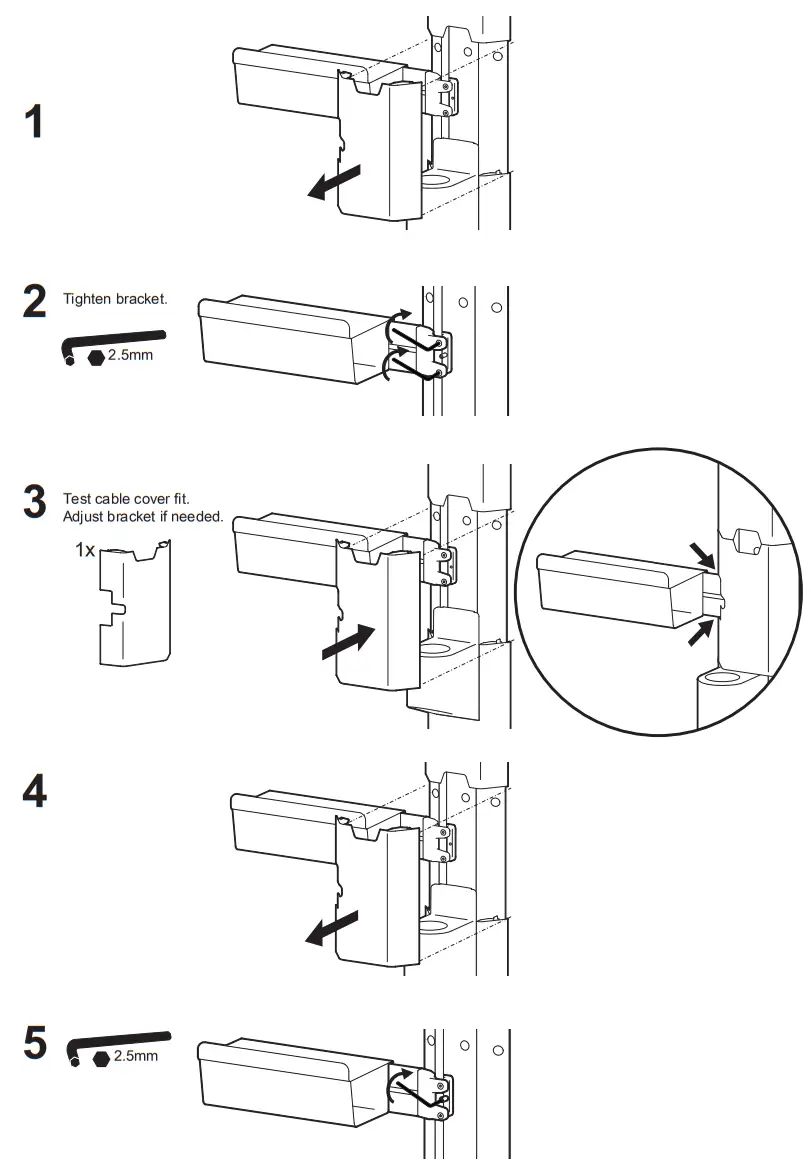 ergotron 98-468 CareFit Printer Bracket - 6