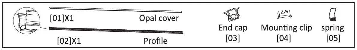 hama BP-17.4x7 LED Strip Profile fig 1