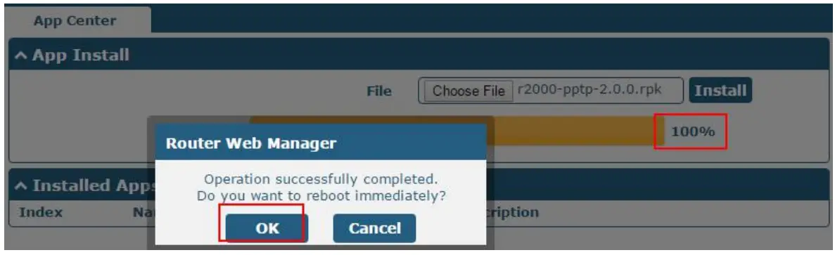 robustel PPTP Point to Point Tunneling Protocol App - setting 8