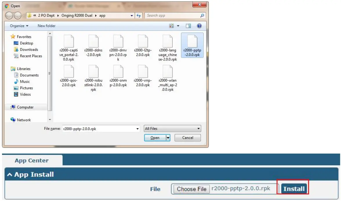 robustel PPTP Point to Point Tunneling Protocol App - setting 9