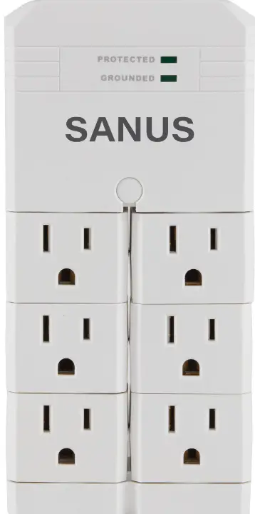 SANUS-SA-OWSP60-W1-On-Wall-6-Outlet-Surge-Protector-with-Pivoting-Outlets-PRODUCT