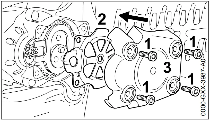 STIHL HS 46 Light Petrol Hedge Trimmer - retaining plate