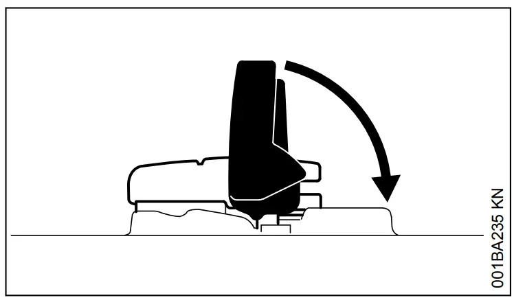 STIHL HS 46 Light Petrol Hedge Trimmer - vertical position 6