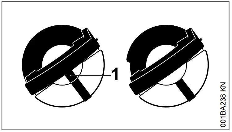 STIHL HS 46 Light Petrol Hedge Trimmer - vertical position 8