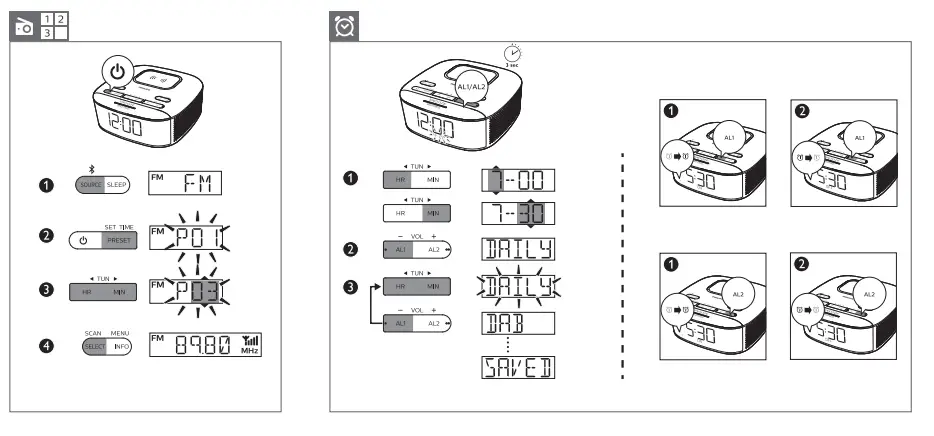 PHILIPS TAR7705 7000 Series Clock Radio fig 5
