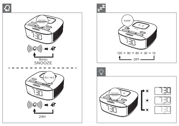 PHILIPS TAR7705 7000 Series Clock Radio fig 6