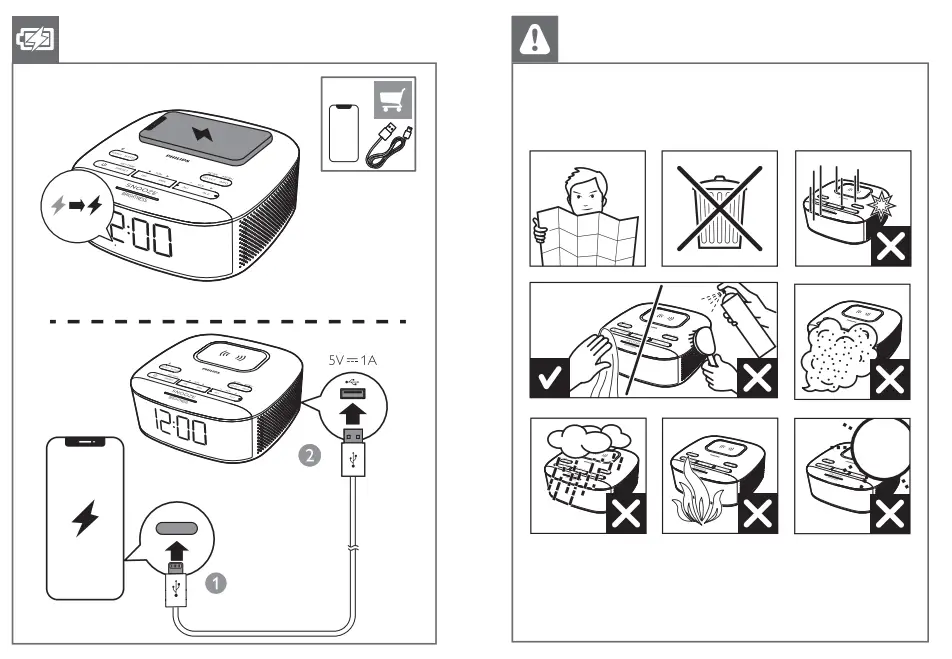 PHILIPS TAR7705 7000 Series Clock Radio fig 7