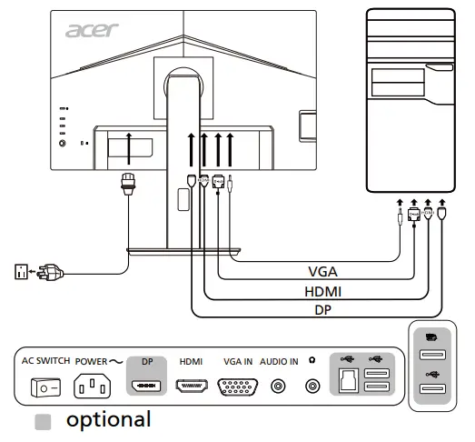 acer LCD Monitor BR7 Series BR247Y - 1