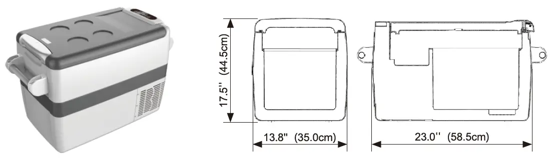 Setpower AJ304050 AJ Series Portable Freezer Fridge-2