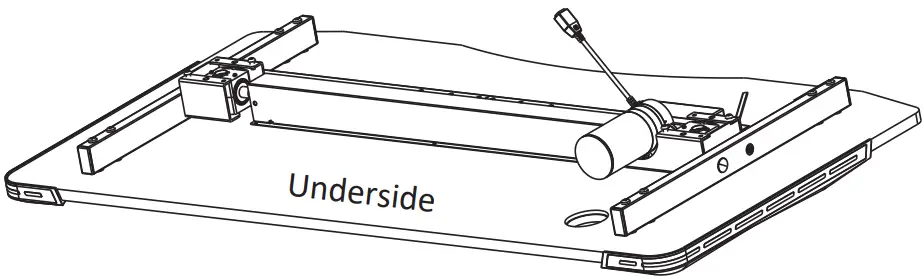 highmore HM GD010 001 Tron Motorized Height Adjustable Gaming Desk - Fig 1