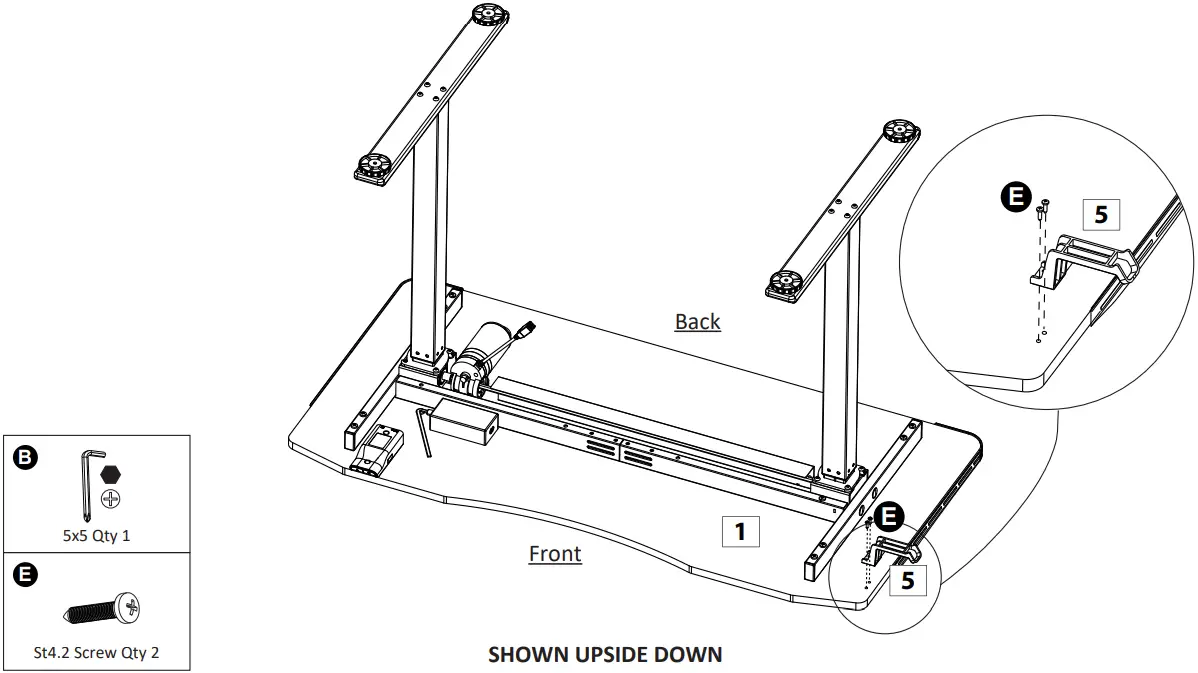 highmore HM GD010 001 Tron Motorized Height Adjustable Gaming Desk - Fig 27