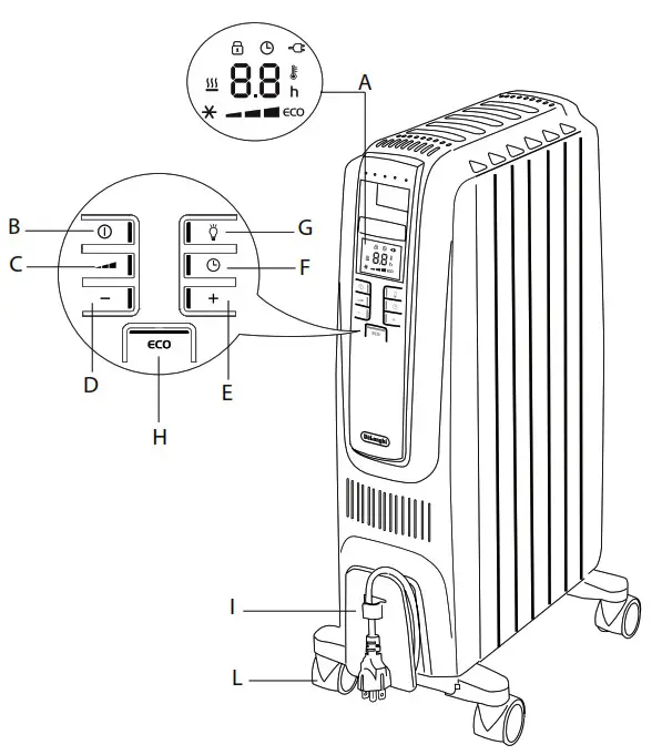 De Longhi Oil Filled - Description