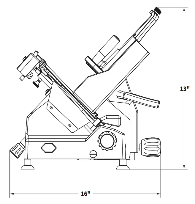 Berkel B10 SLC Gravity Feed Slicer - Switch