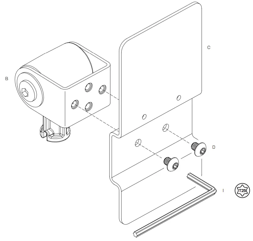 INNOVATIVE Verifone P200 Wall Mount - 2