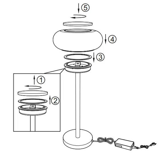Paul Neuhaus 100.541.28 Q-ETIENNE LED Table Lamp - Figure 2