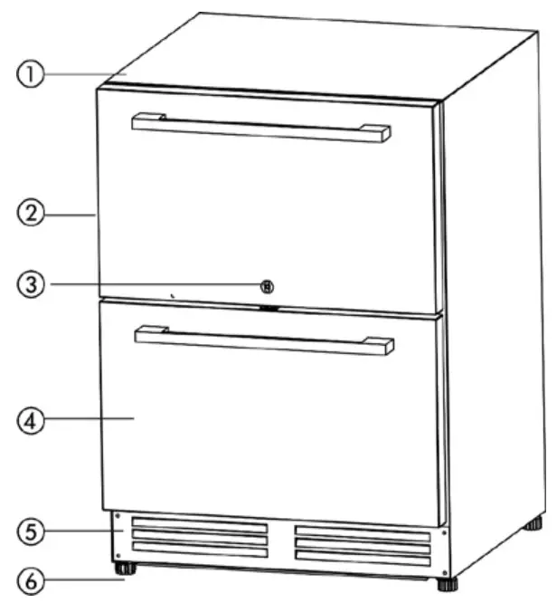 Avanti OR525U5D Outdoor Refrigerator - FEATURES