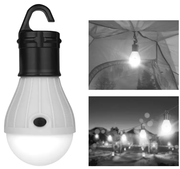 CALIMA 46058 Camping Drop Light with 3 LEDs Batteries-