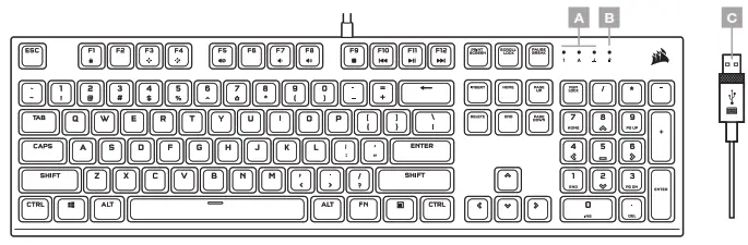 CORSAIR K60 PRO Mechanical Gaming Keyboard - GETTING TO KNOW YOUR KEYBOARD