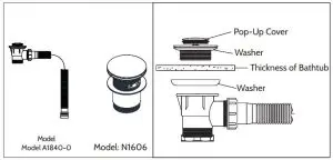 FIG 25 INTERNAL DRAIN INSTALLATION DIAGRAM