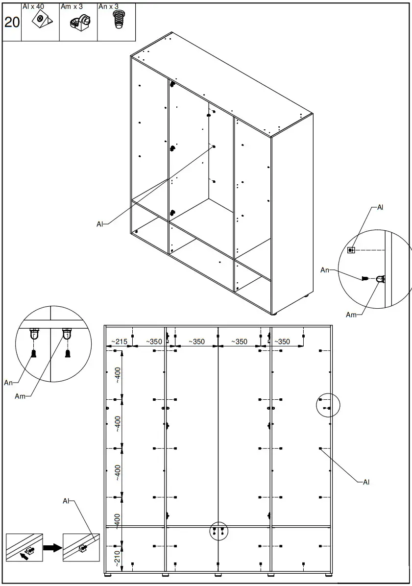 FORMA IDEALE VALENCIA 4K2F Wardrobe - Figure 12