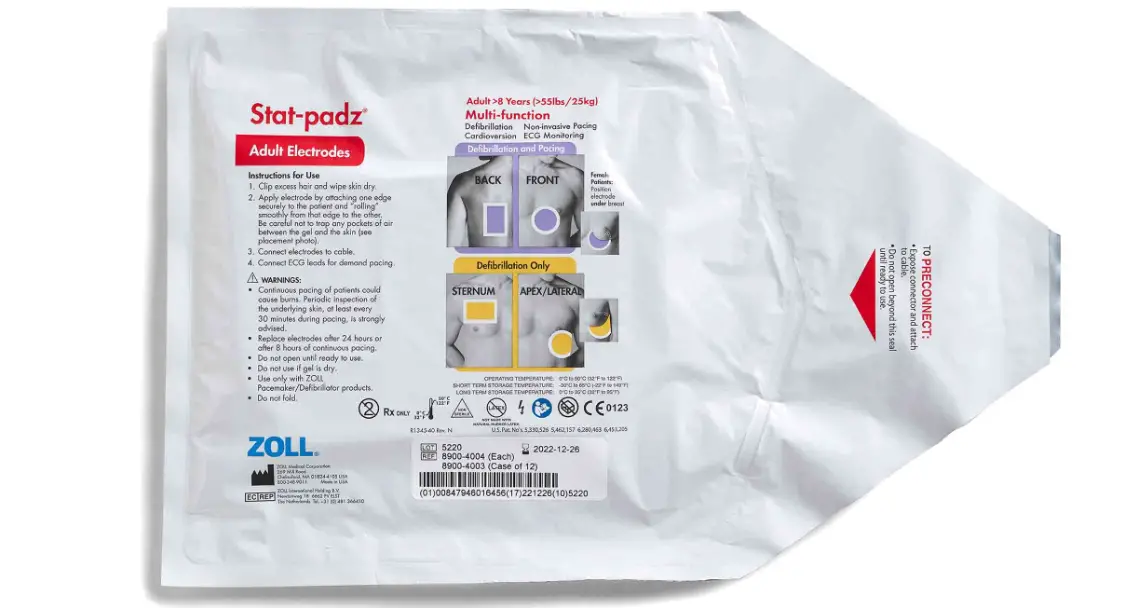 Zoll Stat-padz Ecg Electrodes User Guide