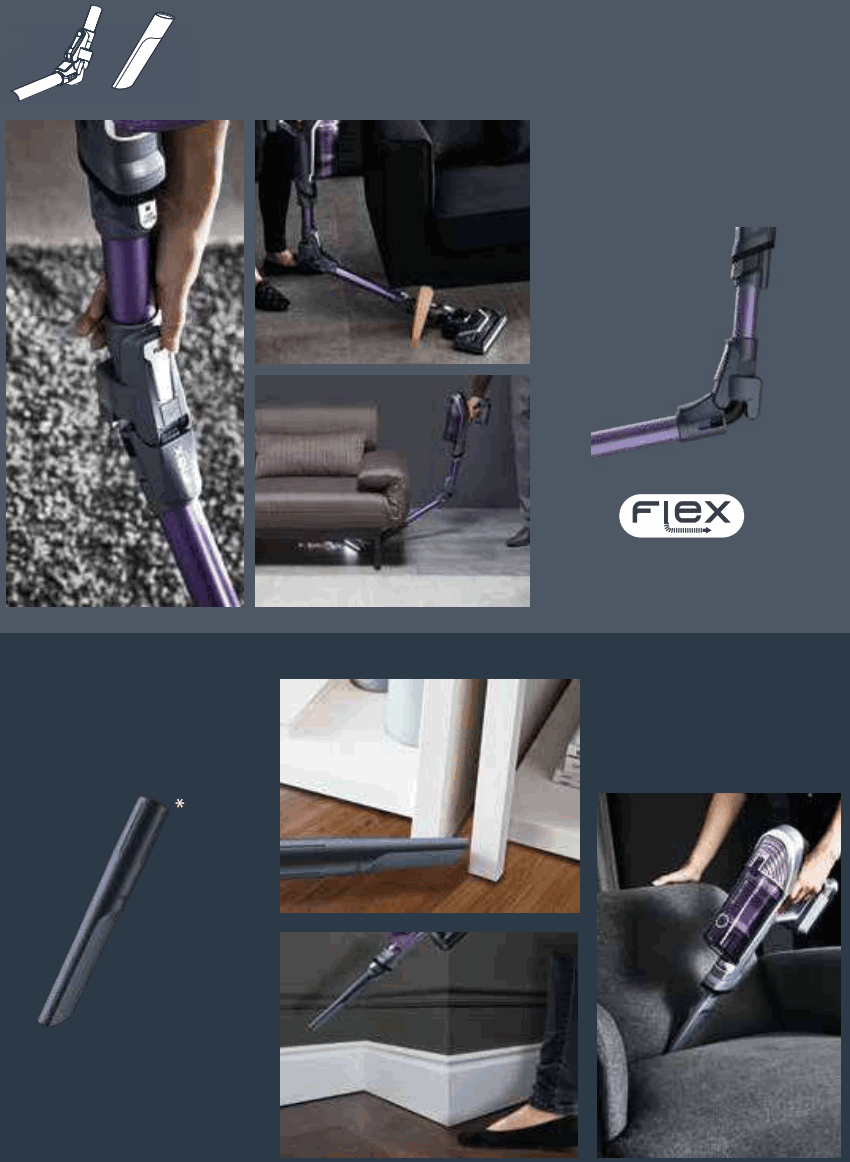 Tefal TY96 X Force Flex Handstick Cordless Vacuum Cleaner - FIGURE 2