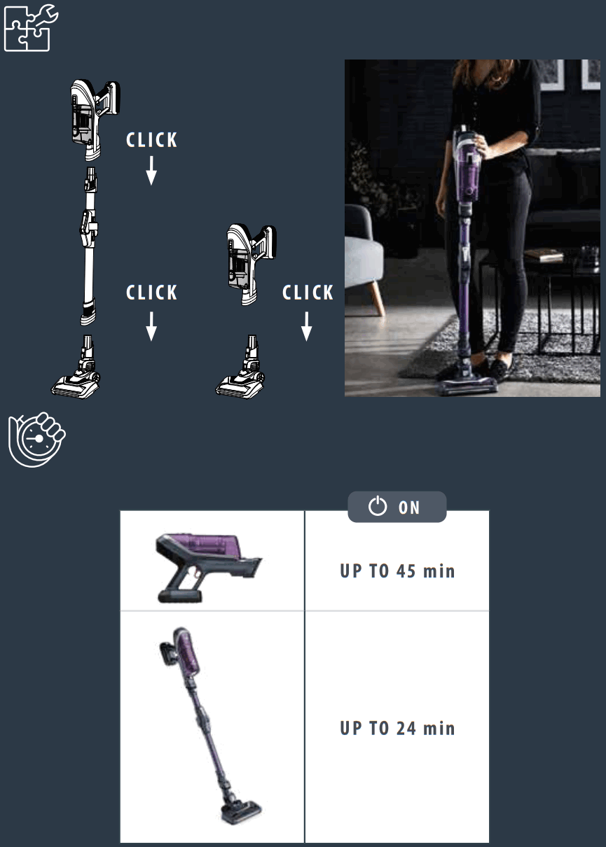 Tefal TY96 X Force Flex Handstick Cordless Vacuum Cleaner - FIGURE 4