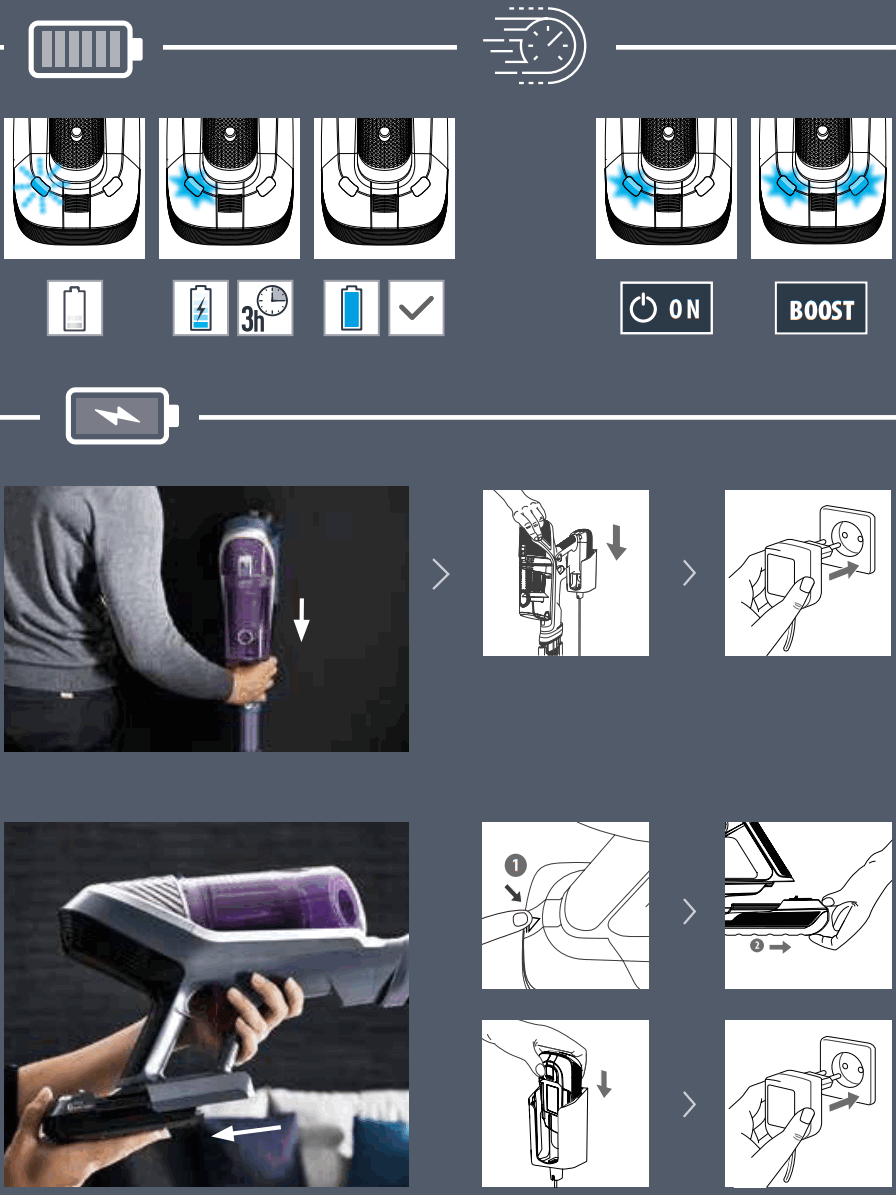 Tefal TY96 X Force Flex Handstick Cordless Vacuum Cleaner - FIGURE 8