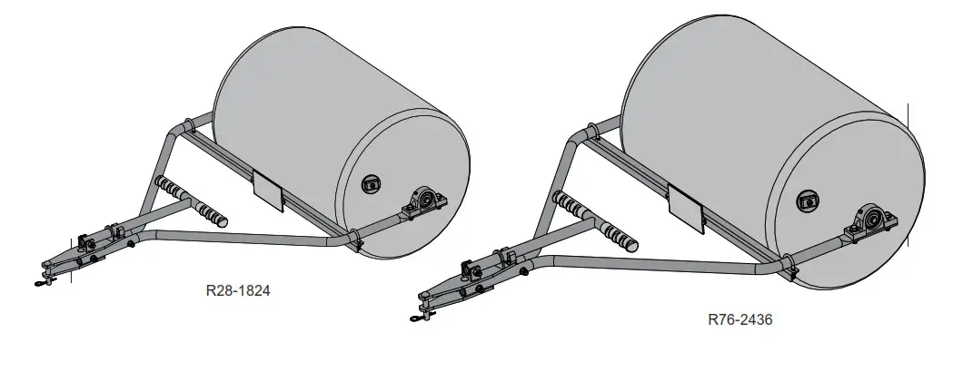 SPYKER R76-2436 Commercial Push and Tow Lawn Roller -