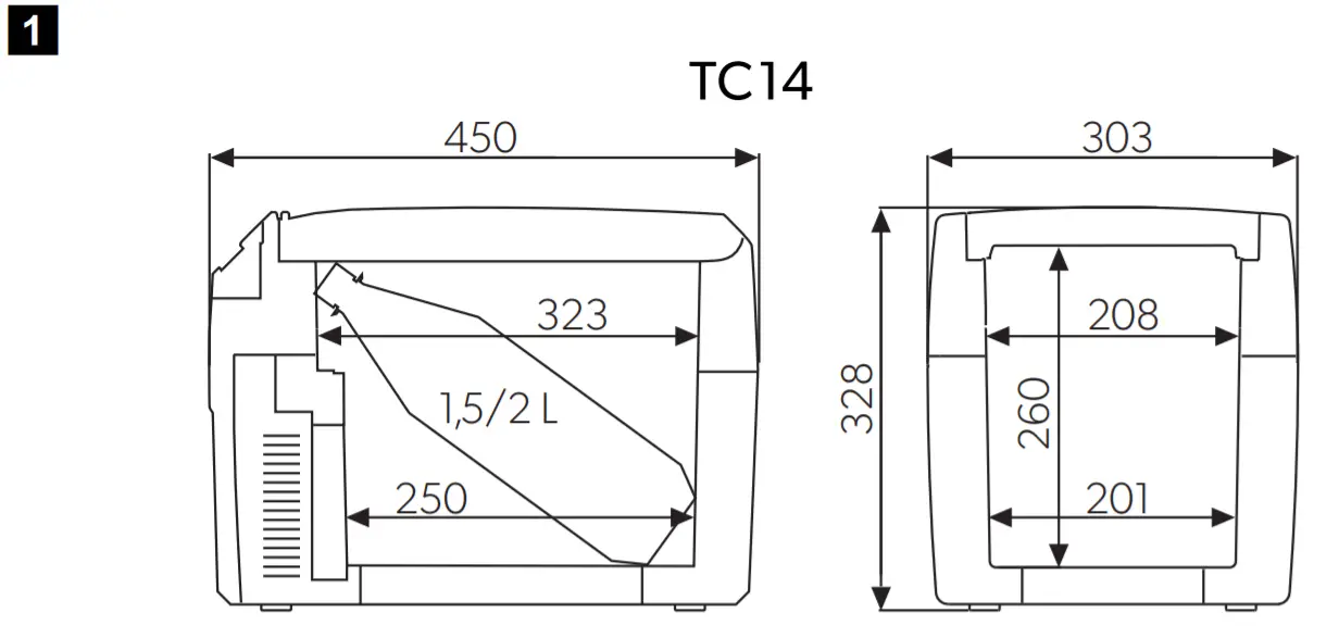 DOMETIC TC14 Mobile Cooling Tropicool - TC1