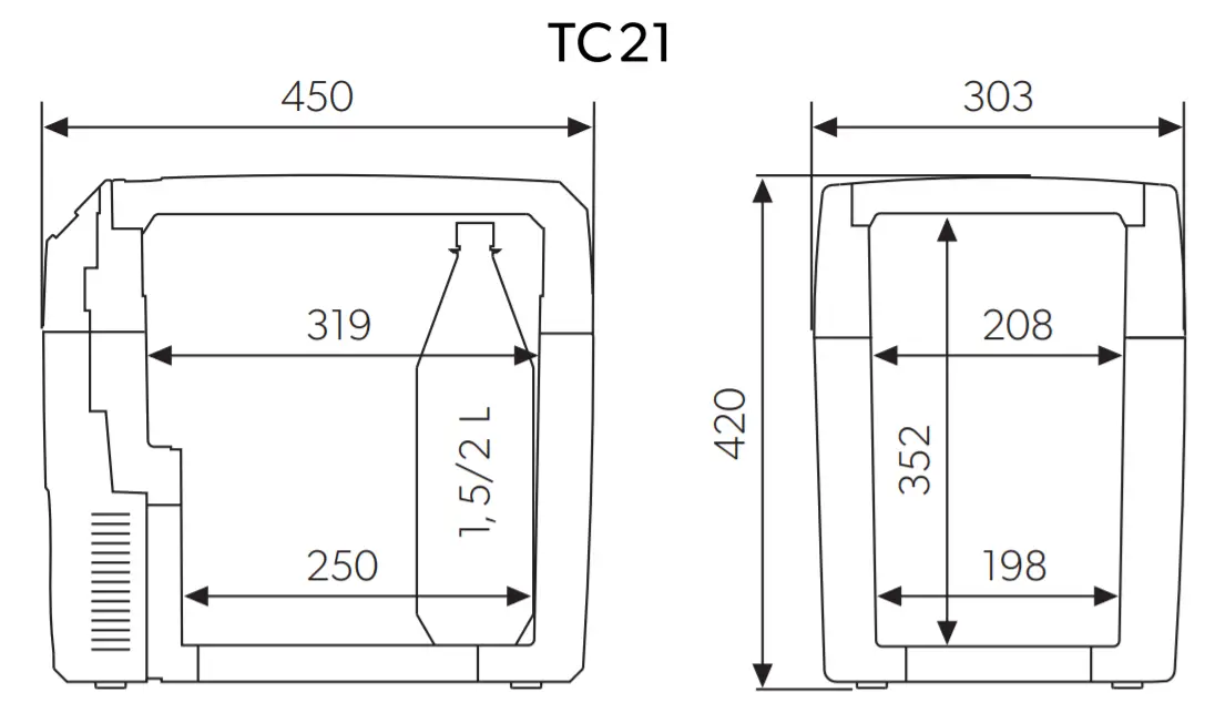 DOMETIC TC14 Mobile Cooling Tropicool - TC2
