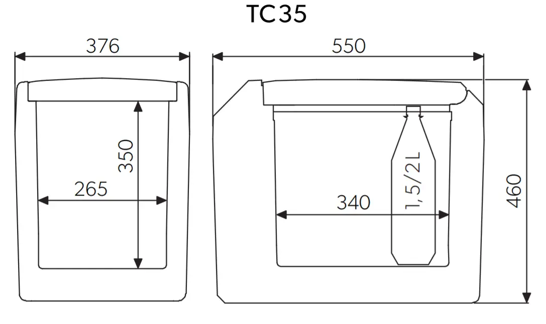 DOMETIC TC14 Mobile Cooling Tropicool - TC3