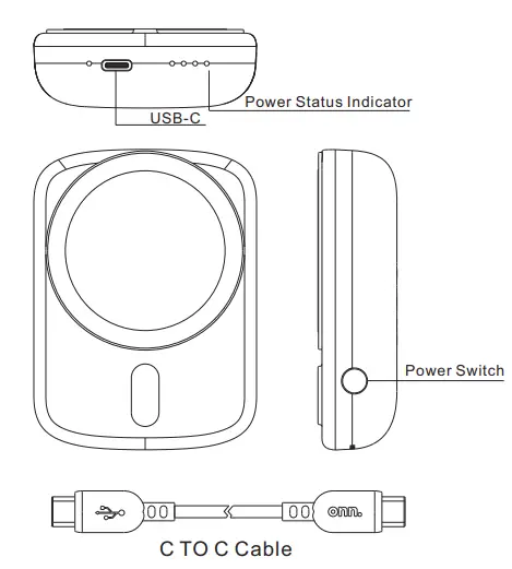onn-WIAWHT100097966-4000mAh-Magsafe-Portable-Battery-2