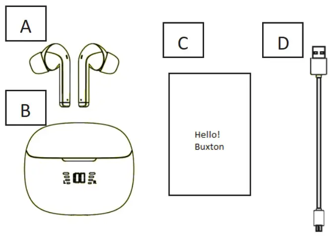 BUXTON BTW 8800 Wireless Stereo Headphones - 1