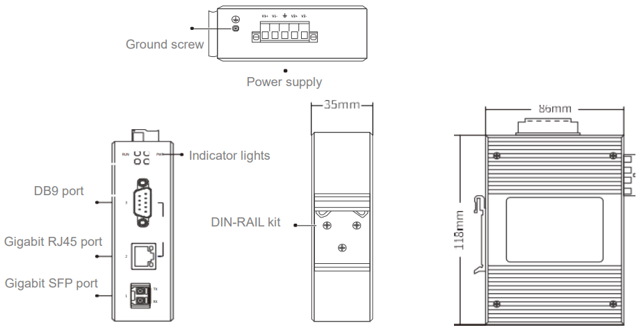Maiwe MIGE1203G MIGE1205G Series Industrial Ethernet Switch - FIGURE 2