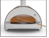 ALFA FXMD-PT-GROA-U Moderno Antique Red Portable Pizza - 18