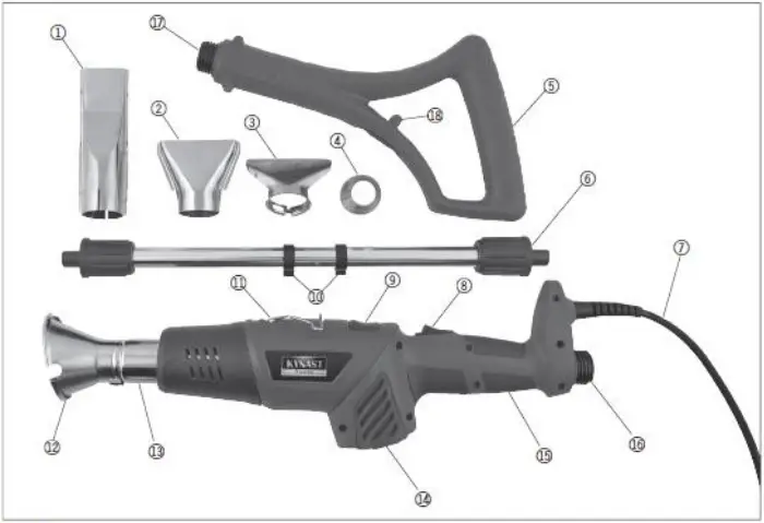 vounot 3-In-1 Weed Burner A