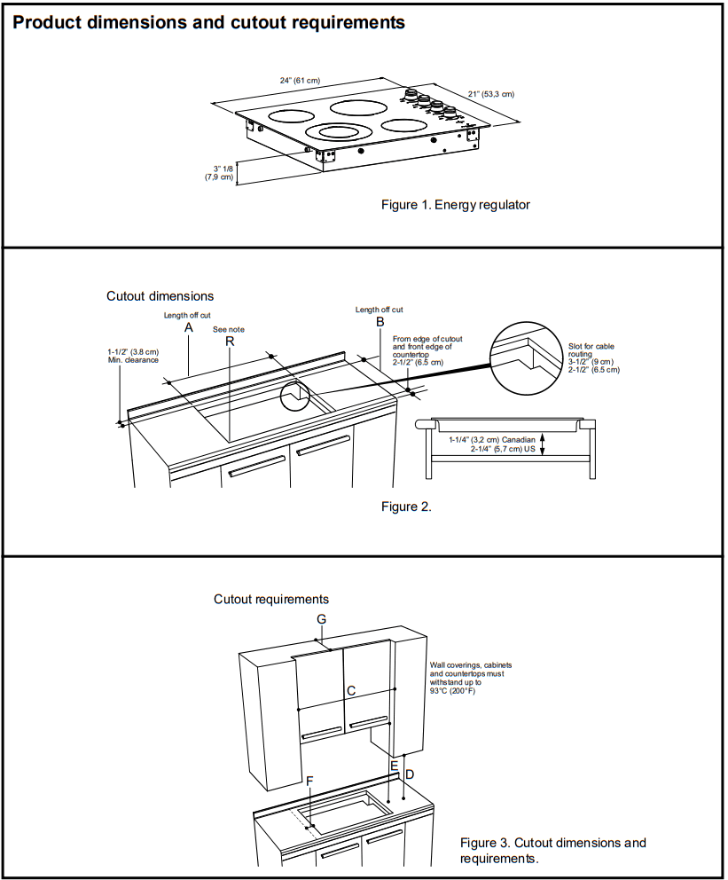 GE Moffat MCP2024DXBB Ceramic Cooktop