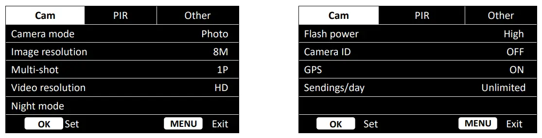 How to customize the camera settings?