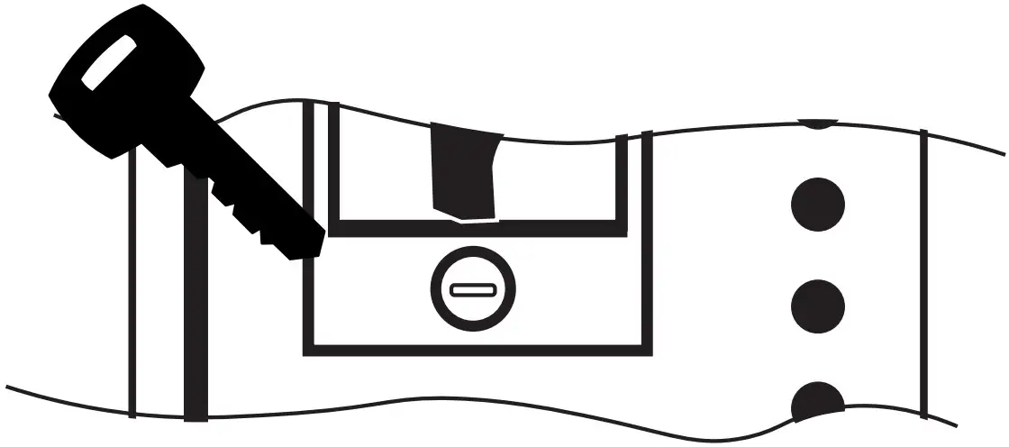 VIVO CART LAPC1 Laptop Charging Cart with Keypad Lock - BACK ACCESS KEY