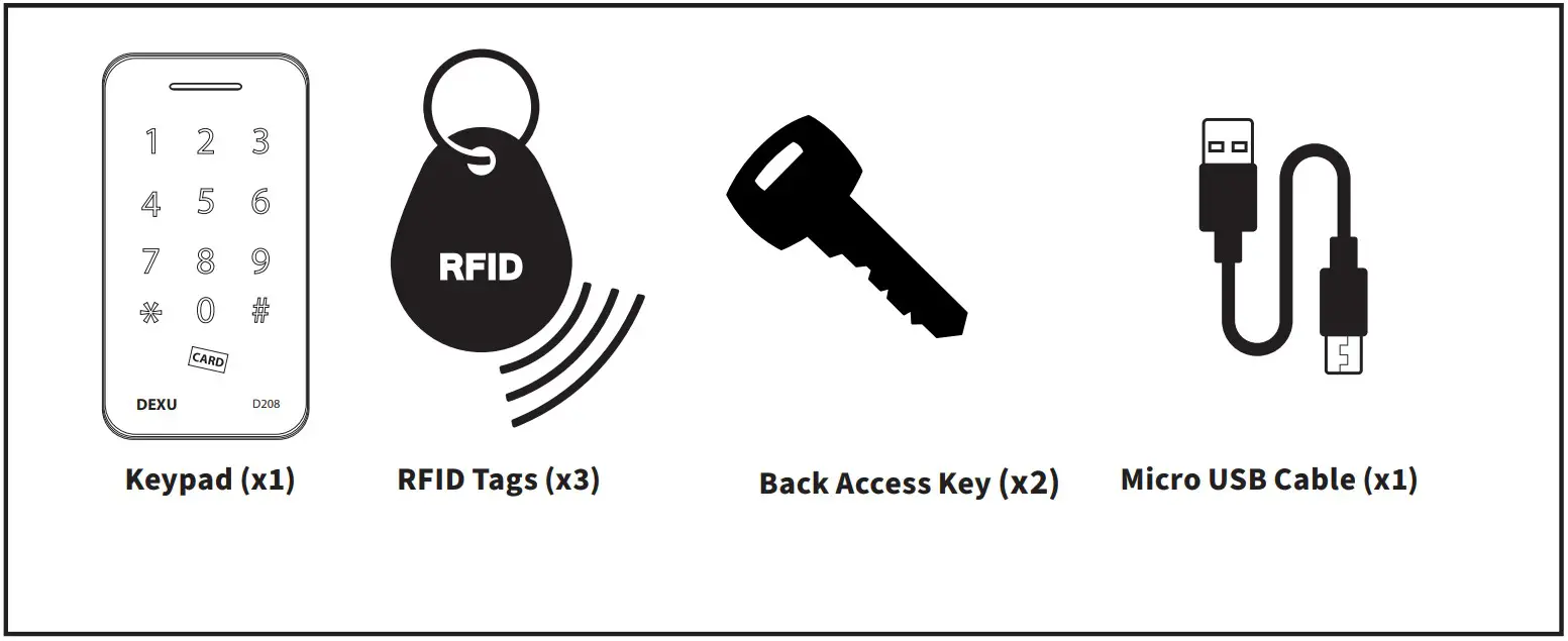 VIVO CART LAPC1 Laptop Charging Cart with Keypad Lock - COMPONENTS