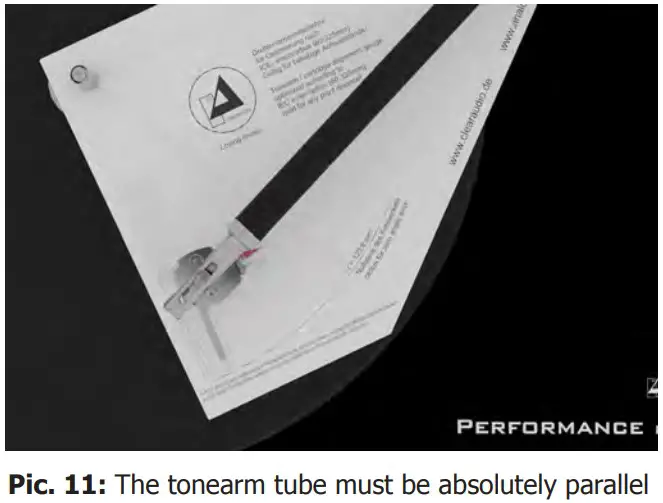 Adjustment of the cartridge