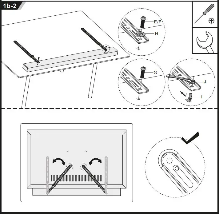 SOUNDBAR BRACKET Soundbar Universal Extra Slim Mount Installation Guide - Installation 4