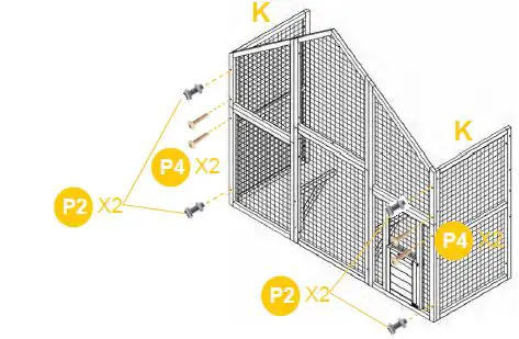 aivituvin-AIR 52 Rabbit Hutch-Indoor-62 Inch-Rabbit Cage-Outdoor-Chicken Coop-11