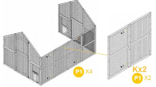 aivituvin-AIR 52 Rabbit Hutch-Indoor-62 Inch-Rabbit Cage-Outdoor-Chicken Coop-12