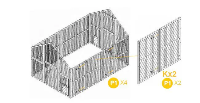 aivituvin-AIR 52 Rabbit Hutch-Indoor-62 Inch-Rabbit Cage-Outdoor-Chicken Coop-13