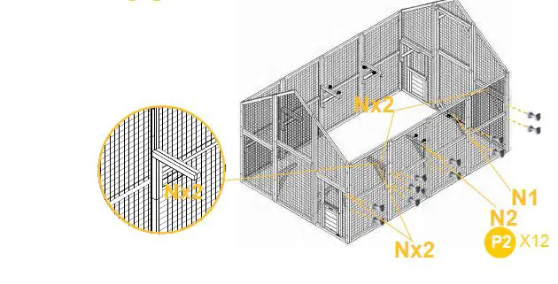 aivituvin-AIR 52 Rabbit Hutch-Indoor-62 Inch-Rabbit Cage-Outdoor-Chicken Coop-15